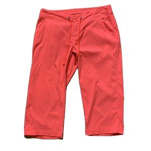 Columbia Women's Athletic Capri Pants Pink Stretchy Hiking Walks Size 6 18L